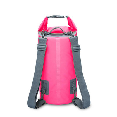 1 ΤΕΜ 5L PVC αδιάβροχο ξηρό σακίδιο πλάτης εξωτερικού χώρου από PVC πλωτή τσάντα ρολό επάνω σάκος για καγιάκ Ράφτινγκ βαρκάδα Πεζοπορία στο ποτάμι
