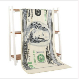 100 500 200 EURO Dollar Design fürdőlepedő Mikroszálas nyomtatási tevékenység Haj szuperlágy víz,70*140cm,