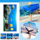 Gyorsan száradó mikroszálas fürdőlepedők 75*150cm Strandtörölköző Nagy Sport Törölközők Kempingtartozékok 1db #t2g