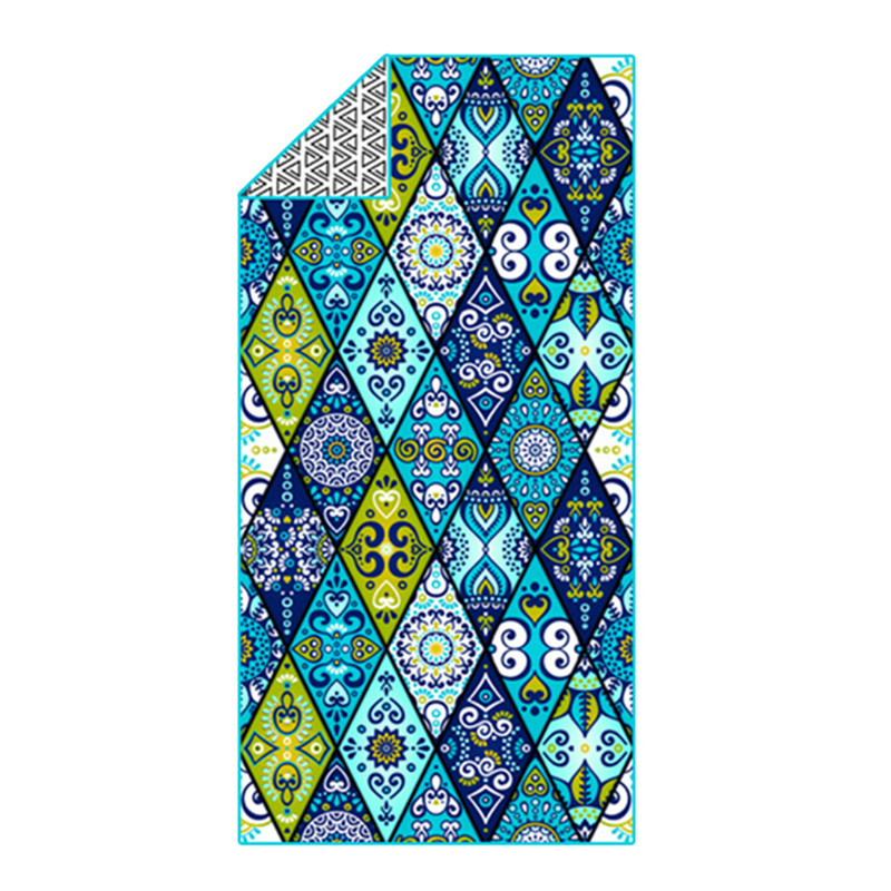 Mikroszálas strandtakaró törölközők, gyorsan száradó strandtakaró, összecsukható nedvszívó, könnyű, homokmentes, összecsukható puha, utazási sportokhoz