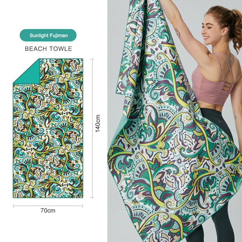 Mikroszálas strandtakaró törölközők, gyorsan száradó strandtakaró, összecsukható nedvszívó, könnyű, homokmentes, összecsukható puha, utazási sportokhoz