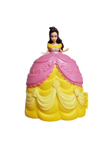 Кукла Ahelos, Принцеса, Жълта рокля, 9 аксесоара, 14х10 см