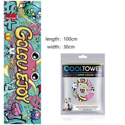 Gyorsan Száraz Törölköző Hűtő Törülköző Új Jéghideg Tartós Futás Kerékpározás Jóga Kocogás Tornaterem Azonnali hűtés Kültéri Sporttörölköző
