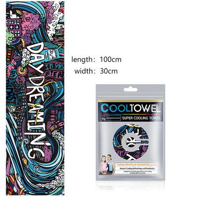 Gyorsan Száraz Törölköző Hűtő Törülköző Új Jéghideg Tartós Futás Kerékpározás Jóga Kocogás Tornaterem Azonnali hűtés Kültéri Sporttörölköző