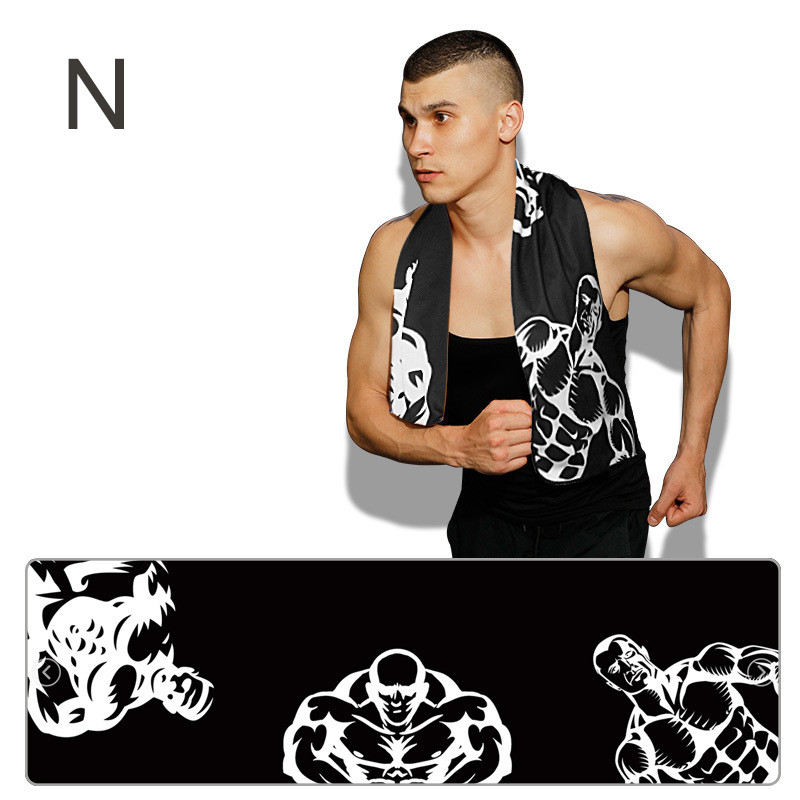 Hideg száraz hűsítő sporttörülköző nyomtatott Quick Dry Erős nedvszívó izzasztó törölköző a fitneszhez