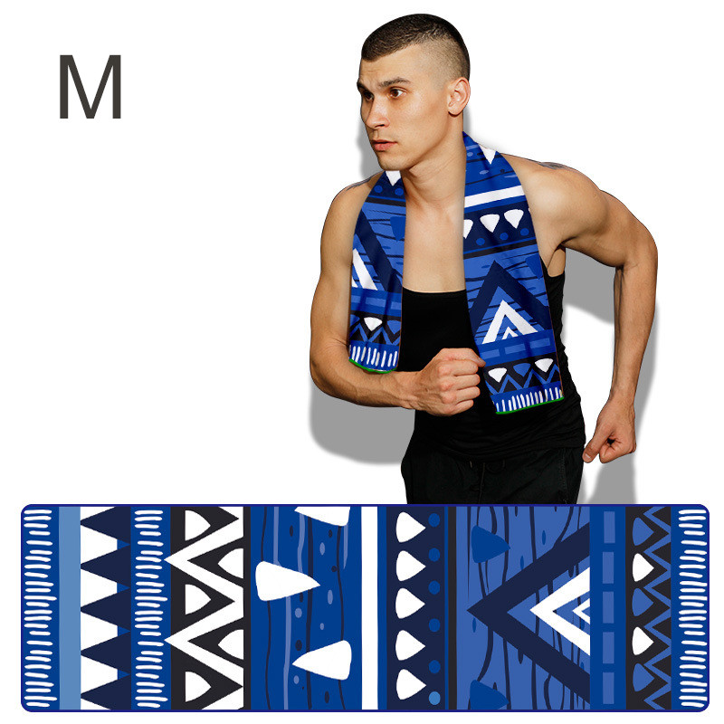 Hideg száraz hűsítő sporttörülköző nyomtatott Quick Dry Erős nedvszívó izzasztó törölköző a fitneszhez