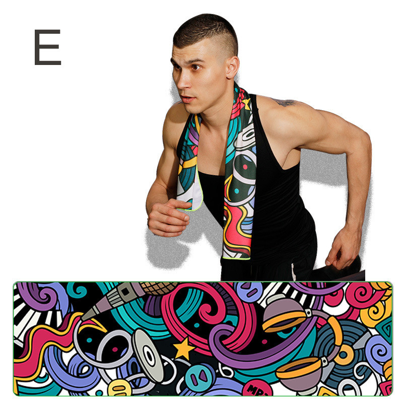 Hideg száraz hűsítő sporttörülköző nyomtatott Quick Dry Erős nedvszívó izzasztó törölköző a fitneszhez