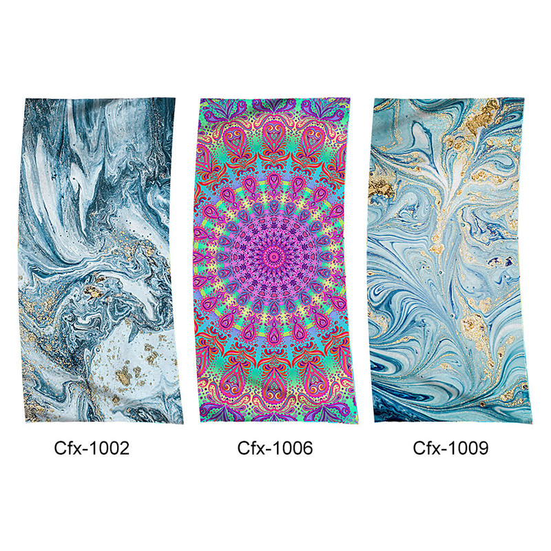 Női vízelnyelő vékony, színes nyomtatott minta gyorsan szárad nyári szünet hordozható, téglalap alakú strandlepedő kültéri