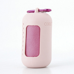 Prosop de sport Fibră de poliester Prosop pentru senzație de frig Manșon din silicon Răcire comprimată Absorbție de transpirație Prosop rece cu uscare rapidă