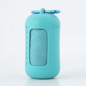 Prosop de sport Fibră de poliester Prosop pentru senzație de frig Manșon din silicon Răcire comprimată Absorbție de transpirație Prosop rece cu uscare rapidă