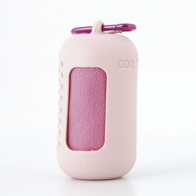 Prosop de sport Fibră de poliester Prosop pentru senzație de frig Manșon din silicon Răcire comprimată Absorbție de transpirație Prosop rece cu uscare rapidă