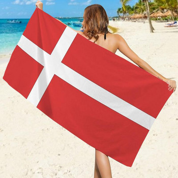 Флаг Плажна кърпа Слънцезащитен шал Бързосъхнещи кърпи Едностранно щампа Национален флаг Юниън Джак Плажна кърпа Одеяло за баня