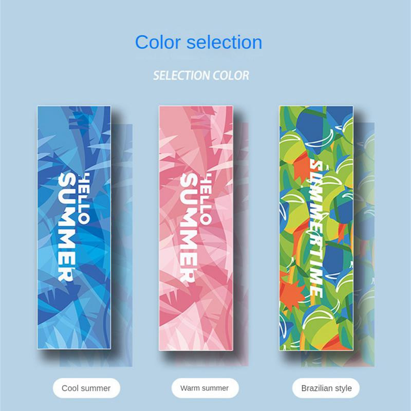 1PC Fitness Fast Cold Sense Спортна кърпа Преносима микрофибърна тъкан Бързосъхнеща ледена кърпа Йога Спортна кърпа на открито