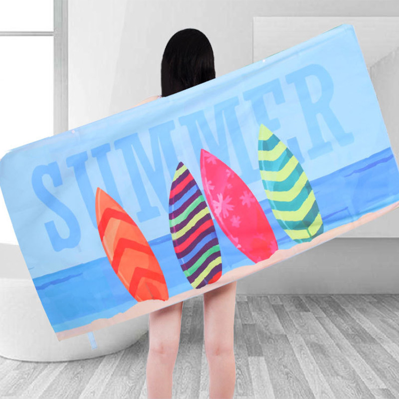 70x150cm Prosop din microfibră cu uscare rapidă Prosop de plajă portabil Poncho Prosop de baie de înot super absorbant pentru sporturi în aer liber înot
