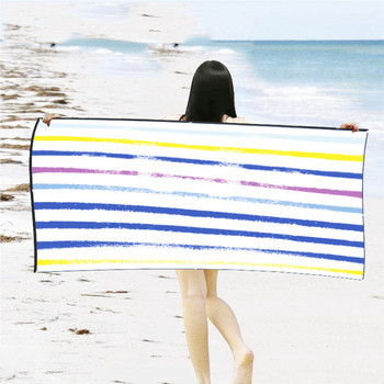 4 стила Плажни кърпи Спорт Бързосъхнеща Бързосъхнеща Супер абсорбираща голяма ултракомфортна абсорбираща плажна кърпа за възрастни