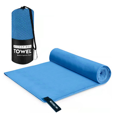 Úszás szabadtéri sport kemping szuper nedvszívó strand, nagy utazáshoz, gyorsan száradó törölköző gyerekeknek, tárolótáskával könnyű