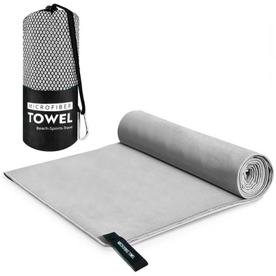 Úszás szabadtéri sport kemping szuper nedvszívó strand, nagy utazáshoz, gyorsan száradó törölköző gyerekeknek, tárolótáskával könnyű