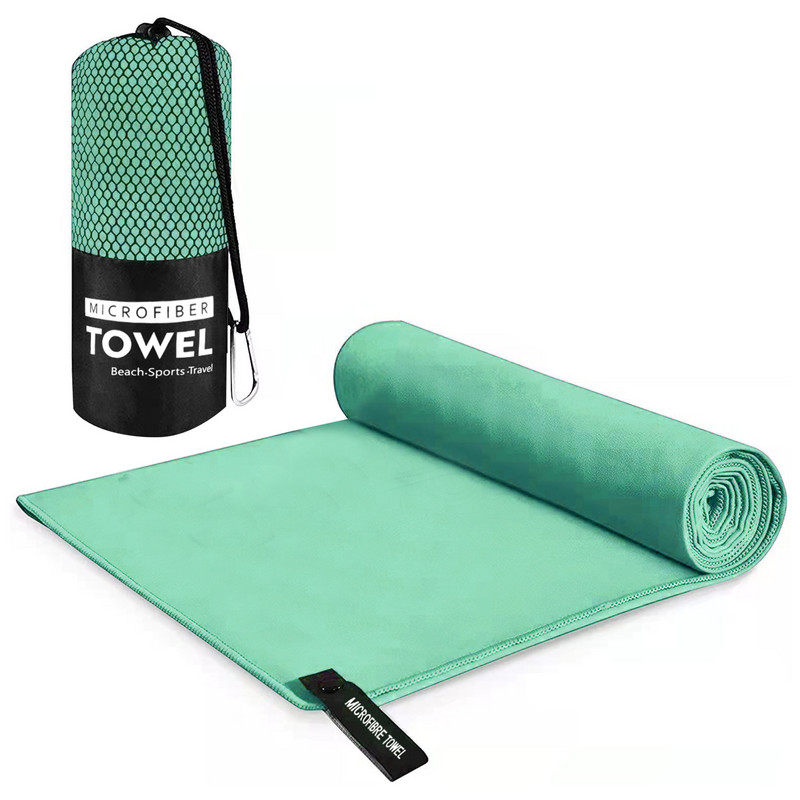 Úszás szabadtéri sport kemping szuper nedvszívó strand, nagy utazáshoz, gyorsan száradó törölköző gyerekeknek, tárolótáskával könnyű