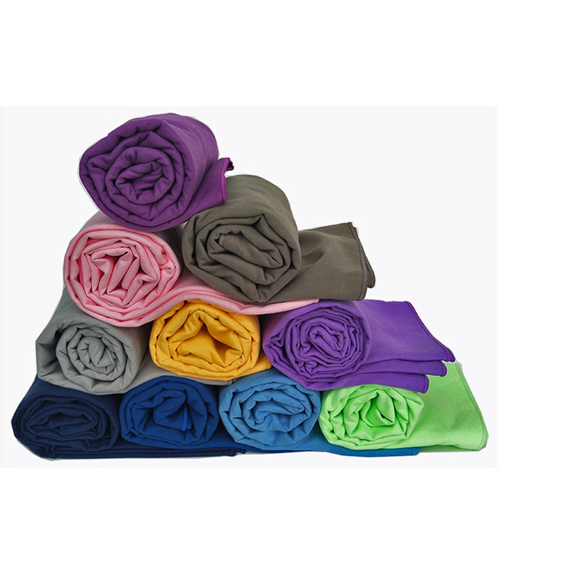 Mikroszálas sport- és utazási törölköző táskával Strandtörölközők Gyorsan száradó fürdő Camping Kampány Turisztikai Fürdőruha Jógaszőnyeg 2019 Új