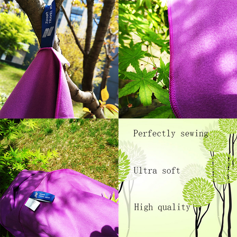 Zipsoft Strandtörölközők Takaró Nagy Ultrakönnyű Gyorsan Száraz Swede Bath Mikroszálas fürdőruha Sport Hajszárító Serviette Plage