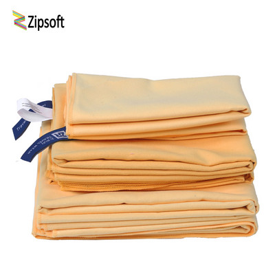 Плажна кърпа Zipsoft Микрофибър Жълт Бързосъхнеща кърпа за коса Лице Лека мека антимикробна постелка за йога Плуване 2019