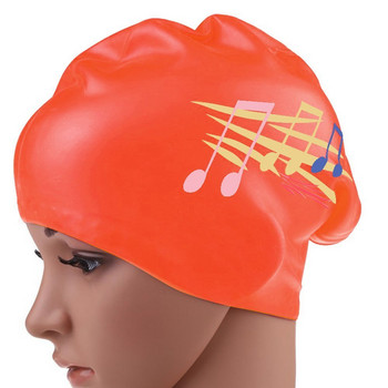 Шапка за плуване с дълга коса за жени Изключително голяма гумена силиконова водоустойчива шапка за момичета Оборудване за шапка за басейн Професионални шапки за гмуркане