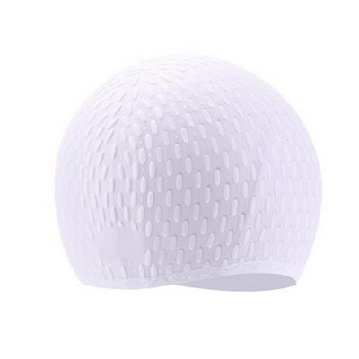 Μακριά μαλλιά Γυναικείο σκουφάκι κολύμβησης Εξαιρετικά μεγάλο καουτσούκ από σιλικόνη για κορίτσια Εξοπλισμός καπέλο πισίνας Επαγγελματικά σκουφάκια κατάδυσης