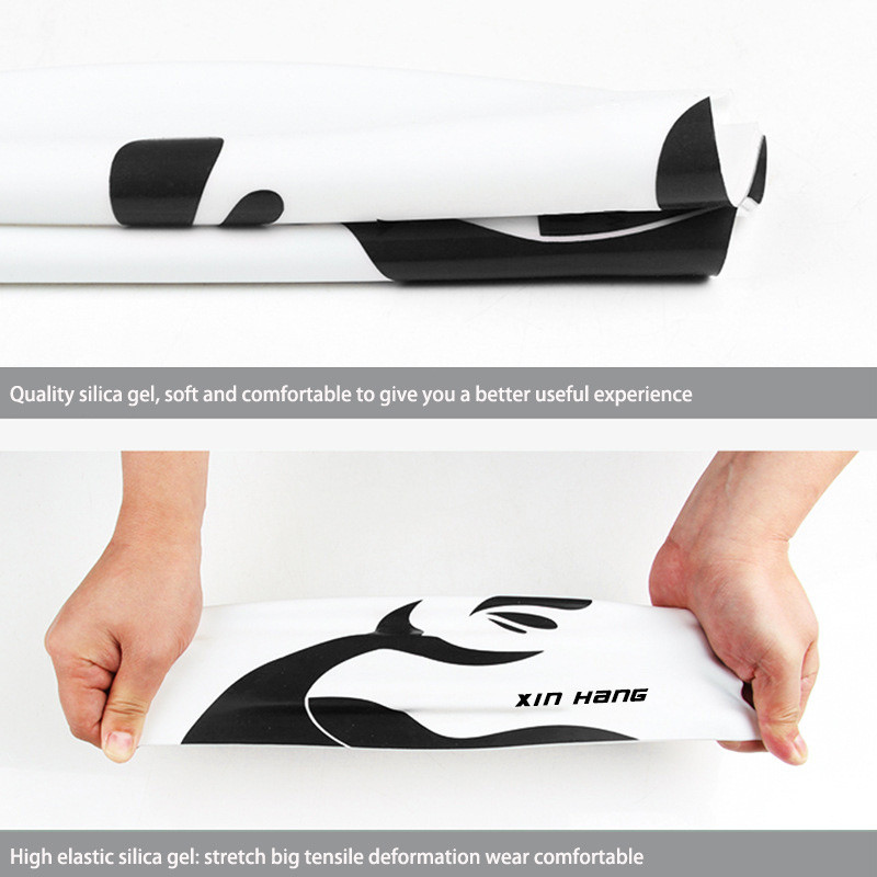 Suaugusiems skirtos plaukimo kepuraitės vyrams, ilgiems plaukams, aukštos kokybės didelio dydžio silikoninė burbulinė kepurė ausų apsauga, atspari vandeniui ir plaukų priežiūra