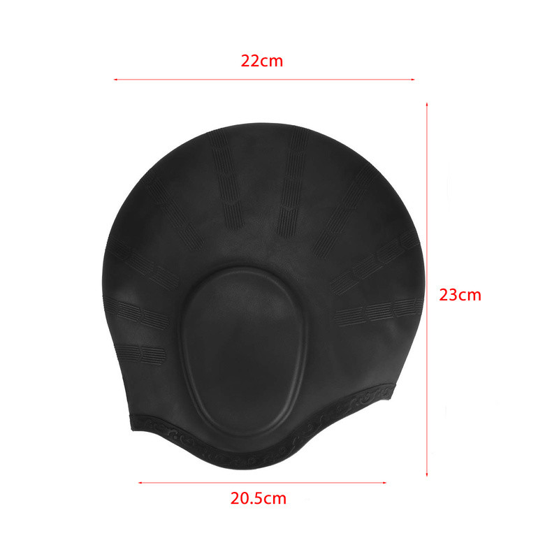 2022 NAUJA Suaugusiesiems skirta labai elastinga plaukimo kepuraitė vyrams, vandeniui atspari baseino kepuraitė, apsauganti ausis, ilgi plaukai, didelė silikoninė nardymo kepurė