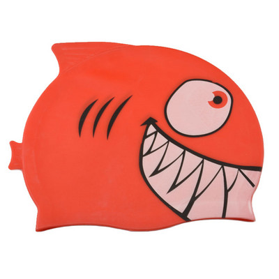 Σκουπάκι κολύμβησης Καπέλο κολύμβησης Cartoon Fish Shark Silicone αδιάβροχο καλοκαιρινό προστατευτικό αυτιών πισίνας για κορίτσι αγόρι μωρό Παιδιά Παιδιά