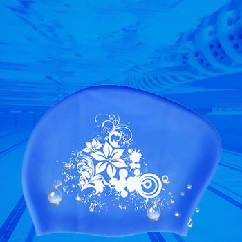 Καπέλο κολύμβησης σιλικόνης για μακριά μαλλιά Γυναικεία αδιάβροχα σκουφάκια κολύμβησης Γυναικεία κουκούλα κατάδυσης για παιδιά garras natacion casquette