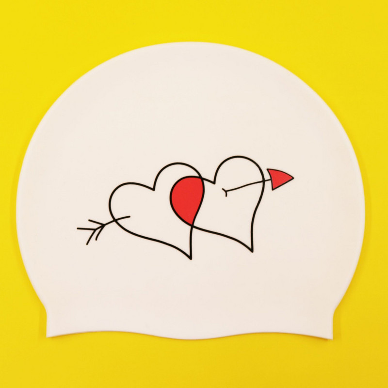 Silikoninė plaukimo kepuraitė suaugusiems vaikams mielo rašto aukšto elastingumo profesionali didelė plaukimo kepurė, vandeniui atspari tėvų ir vaikų plaukimo kepuraitė