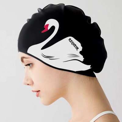 Silikoonist ujumismüts täiskasvanutele ujumismüts, elastne surfimüts, vannimüts, kõrvakaitse, pikkade juustega ujumismüts, basseini tarvik