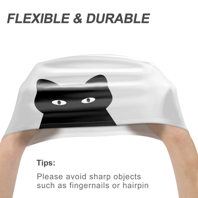 Silikonska kapa za plivanje za dugu kosu Ženska kapa za bazen Vodootporna zaštita za uši Profesionalna kapa za plivanje za vodene sportove