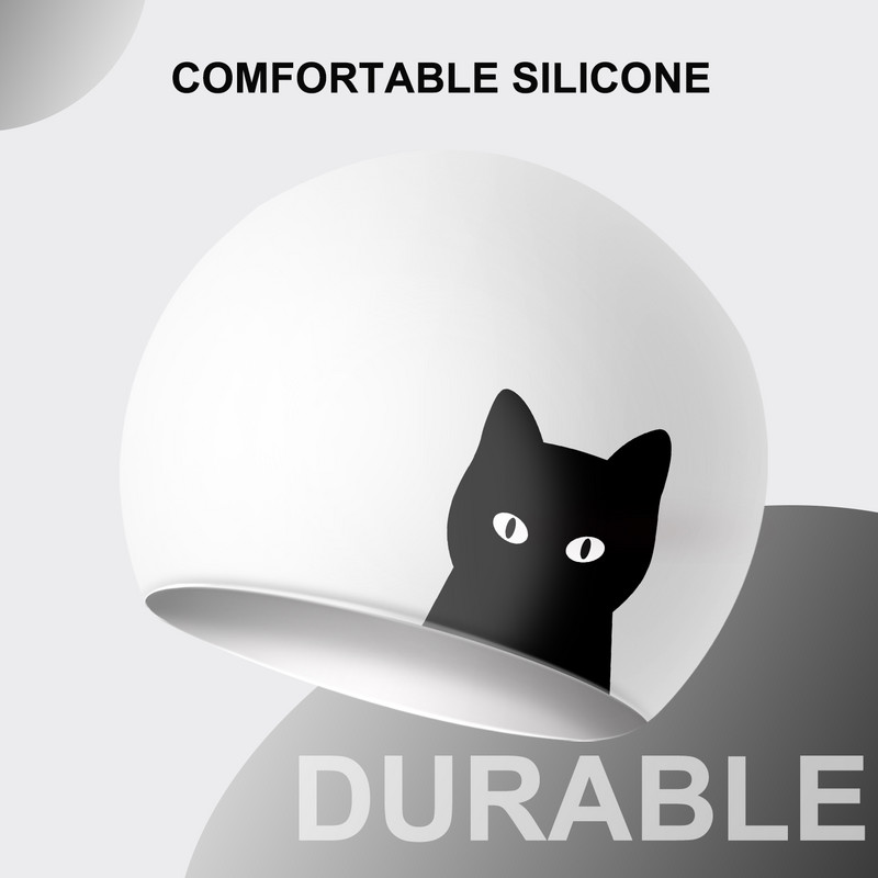 Silikonska kapa za plivanje za dugu kosu Ženska kapa za bazen Vodootporna zaštita za uši Profesionalna kapa za plivanje za vodene sportove