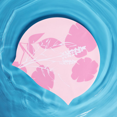 Cască de înot din silicon imprimat cu desene animate, femei, bărbați, impermeabil, păr lung, urechi, protejează șepci de înot pentru fete, copii, lebădă, flamingo