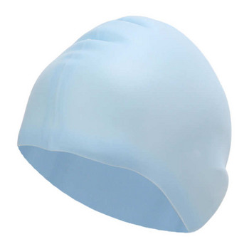 Καπέλο κολύμβησης μακριά μαλλιά με στάμπα αδιάβροχο αντιολισθητικό καπέλο κολύμβησης σιλικόνης για ενήλικες