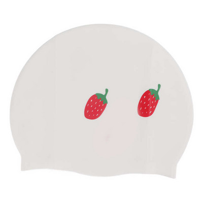 Pikkade juustega ujumismüts, trükitud veekindel, libisemisvastase triibuga silikoonist ujumismüts täiskasvanutele