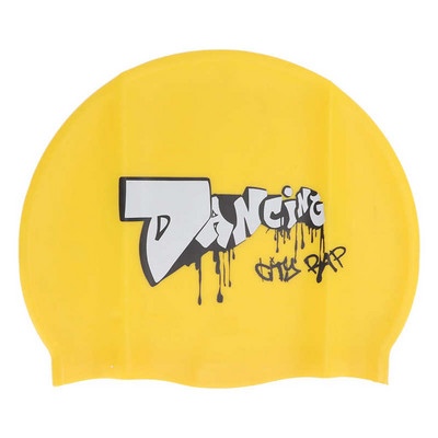 Pikkade juustega ujumismüts, trükitud veekindel, libisemisvastase triibuga silikoonist ujumismüts täiskasvanutele