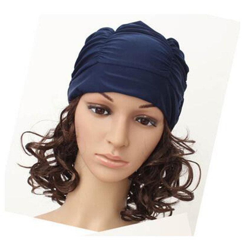 Doamnă sexy doamnă fată șal cu păr lung șal de duș elastic șal elastic șal de înot șal de înot sport de plajă șal de înot pliabil șap de înot mare