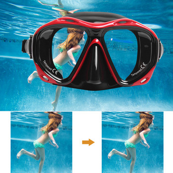 Марка Професионална силиконова екипировка Маска за гмуркане Оборудване Шнорхел Възрастни Противозамъгляващи UV водоустойчиви очила за плуване/гмуркане Мъже Жени