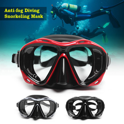 Echipament profesional de marcă din silicon pentru mască de scufundare Echipament pentru snorkel Adulti Anti-ceata UV Ochelari de înot/scufundare impermeabili Bărbați Femei