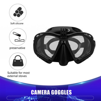 Професионална подводна камера, маска за гмуркане, шнорхел, плувни очила, висока производителност, подходяща за повечето спортни камери