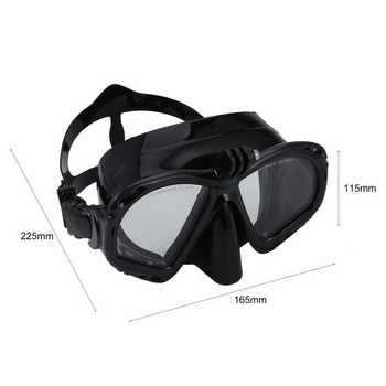 Επαγγελματική υποβρύχια κάμερα μάσκα κατάδυσης Γυαλιά κολύμβησης Scuba Snorkel Υψηλής απόδοσης Κατάλληλη για τις περισσότερες αθλητικές κάμερες