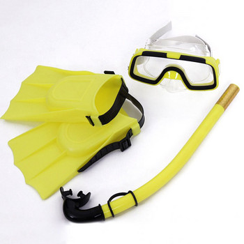 ΝΕΟ Σετ παιδικές μάσκες κατάδυσης με προστατευτικά γυαλιά ομίχλης Κιτ πτερυγίων αναπνευστήρα για παιδιά αγόρια κορίτσια