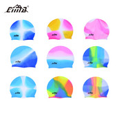 Felnőtt úszósapka férfi női elasztikus vízálló szilikon úszómedence sapka fülvédő hosszú haj sport színes tizenéves búvársapka