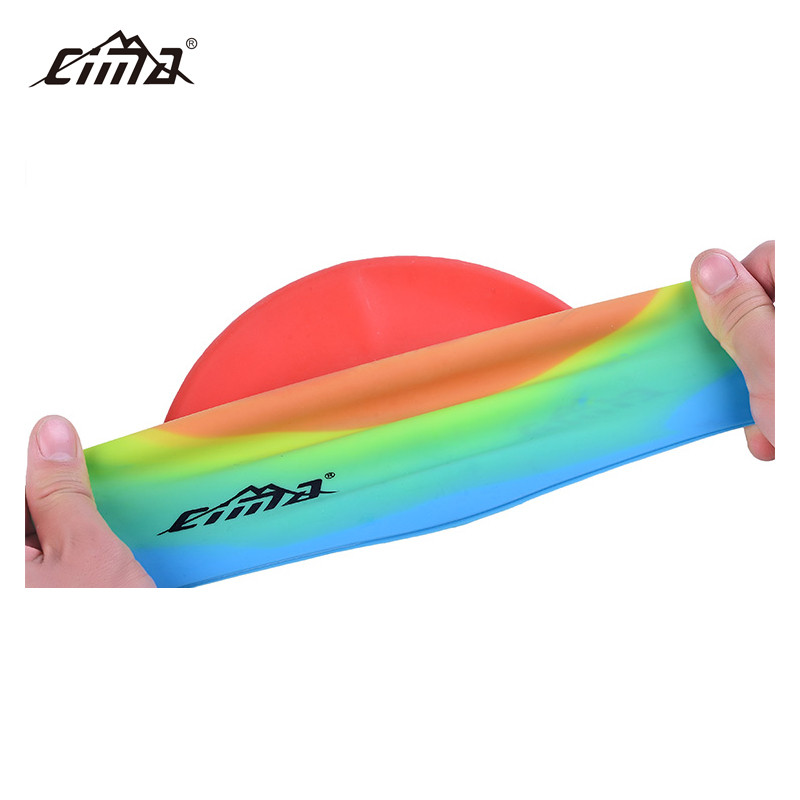 Felnőtt úszósapka férfi női elasztikus vízálló szilikon úszómedence sapka fülvédő hosszú haj sport színes tizenéves búvársapka