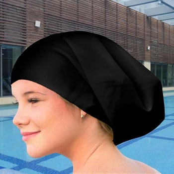Μεγάλο καπέλο κολύμβησης υψηλής ελαστικότητας αναπνεύσιμο καπέλο κολύμβησης σιλικόνης Ελαφρύ εύκαμπτο μεγάλο μέγεθος αδιάβροχο μεγάλη αντοχή
