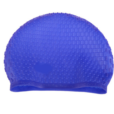 Силиконова шапка за плуване Водоустойчива лятна шапка за басейн Удобна еластична защита на ушите Дълга коса Калъф за шапка за гмуркане за жени Мъже