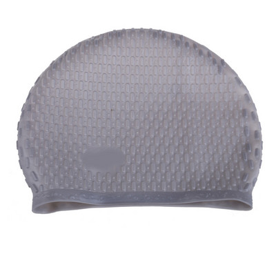 Силиконова шапка за плуване Водоустойчива лятна шапка за басейн Удобна еластична защита на ушите Дълга коса Калъф за шапка за гмуркане за жени Мъже